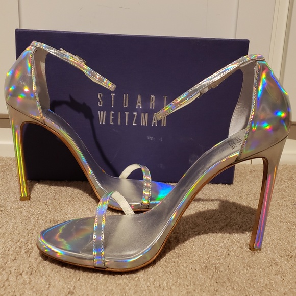 Stuart Weitzman Shoes - Stuart Weitzman Nudist Ankle Strap Heels 9.5 NEW